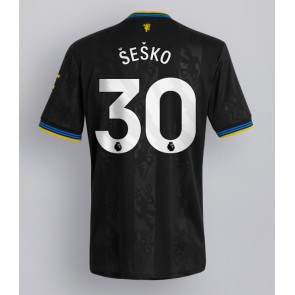 Manchester United Benjamin Sesko #30 Tredjetrøje 2025-26 Kortærmet